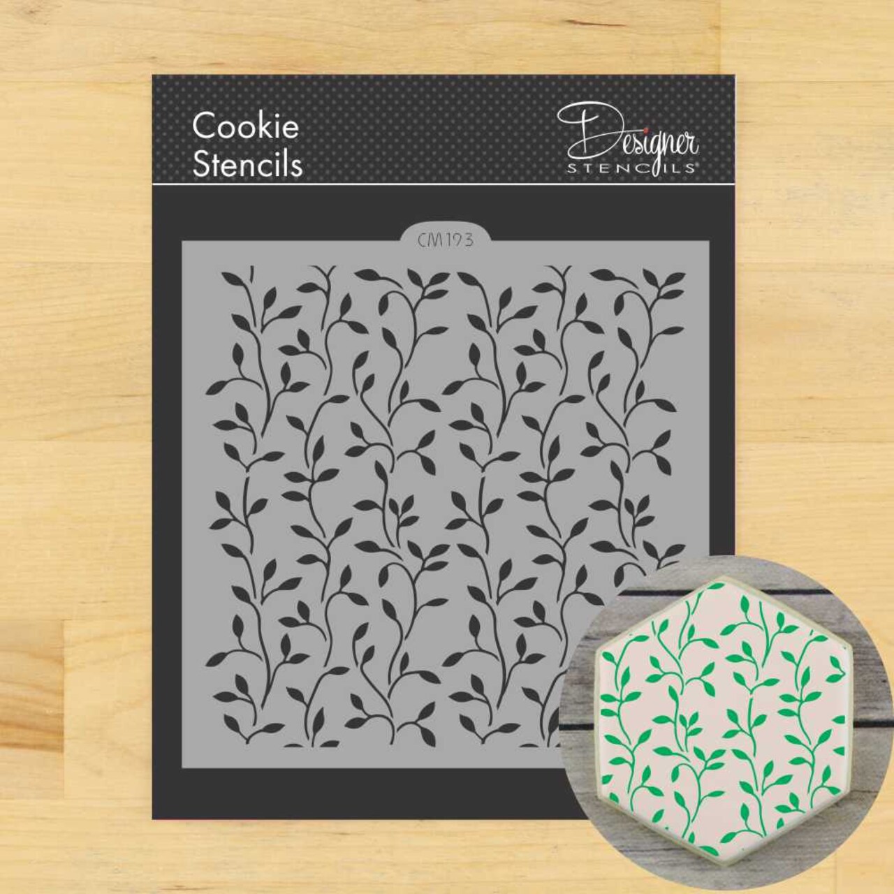 Climbing Vine Cookie & Craft Stencil | CM193 by Designer Stencils | Cookie Decorating Tools |